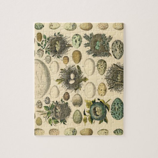Vintages Vogeleier Nest Malereieier Puzzle (Vertikal)