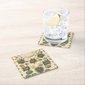 Vintages Vogeleier Nest Malereieier Rechteckiger Pappuntersetzer (Vor Ort)