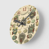 Vintages Vogeleier Nest Malereieier Runde Wanduhr (Winkel)