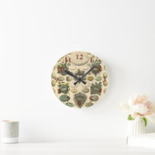 Vintages Vogeleier Nest Malereieier Runde Wanduhr (Zuhause)