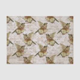 Vintages Vogelgefecht-Dekoupage-Tissue Seidenpapier