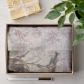 Vintages Vogelgefechtpapier | Dekoupage Seidenpapier (Geschenk)