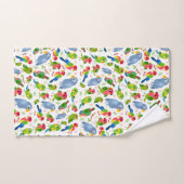 Vintages Vogelmuster, farbenfrohe Muster Handtuch (Handtuch)