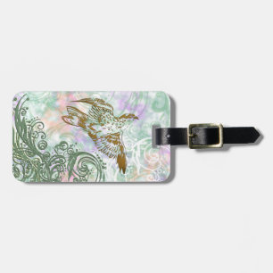 Vintages Vogelmuster Gepäckanhänger