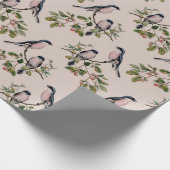 Vintages Vogelschutzpapier Geschenkpapier (Ecke)