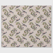 Vintages Vogelschutzpapier Geschenkpapier (Flach)