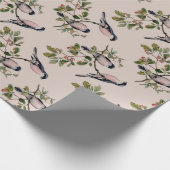 Vintages Vogelschutzpapier Geschenkpapier (Ecke)