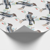 Vintages Vogelschutzpapier Geschenkpapier (Ecke)