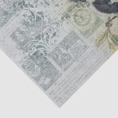 Vintages Vogelteppichpapier Seidenpapier (Ausschnitt)