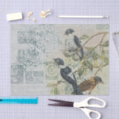 Vintages Vogelteppichpapier Seidenpapier (Handwerk)