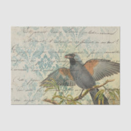 Vintages Vogelteppichpapier Seidenpapier