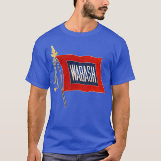 Vintages Wabash-Eisenbahnlogo T-Shirt