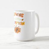 Vintages Wachsen eines kleinen Kürbiskreider Ernte Kaffeetasse (VorderseiteRechts)