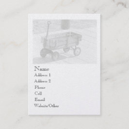Vintages Wagenprofil Visitenkarte