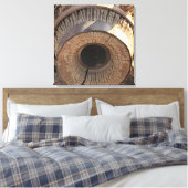 Vintages Wagenrad Rustikales Foto Leinwanddruck (Insitu (Schlafzimmer))