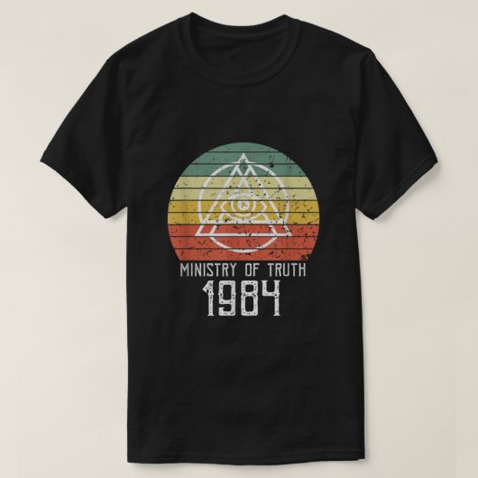Vintages Wahrheitsministerium 1984 Lover T-Shirt (Design vorne)