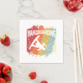 Vintages Wakeboarden Serviette (Beispiel)