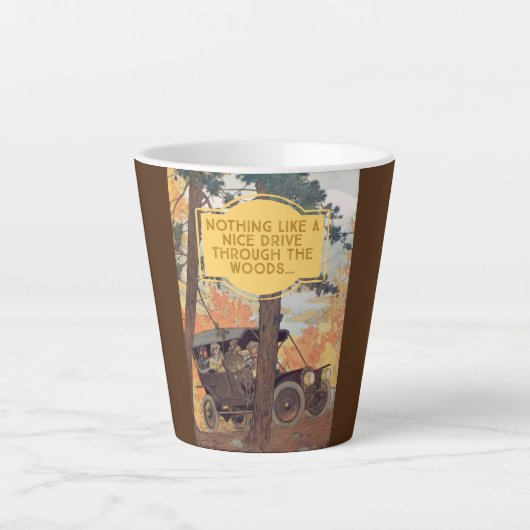 Vintages Wald Milchtasse (Vorderseite)