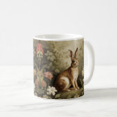 Vintages Waldhollbit im Blumenwald Kaffeetasse (VorderseiteRechts)