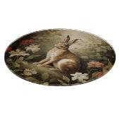 Vintages Waldhollbit im Blumenwald Schneidebrett (Ecke)