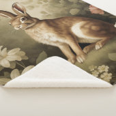 Vintages Waldhollbit im Blumenwald Sherpadecke (3/4)