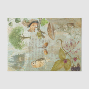 Vintages Waldland Ephemera Seidenpapier