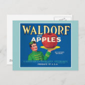 Vintages Waldorfapfel Postkarte (Vorne/Hinten)