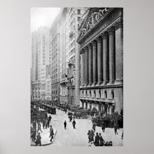 Vintages Wall Street NYC-Foto (1921) Poster