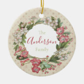 Vintages Wallpaper florale Keramik Ornament (Vorne)