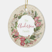 Vintages Wallpaper florale Keramik Ornament (Links)