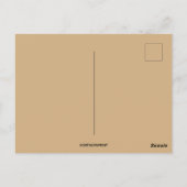 Vintages Wandern Osterhase Postkarte (Rückseite)