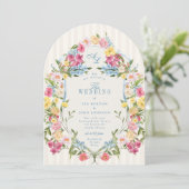 Vintages Wappen Einladung (Stehend Vorderseite)