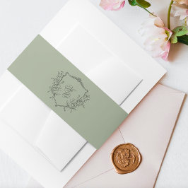 Vintages Wappen Einladungsbanderole