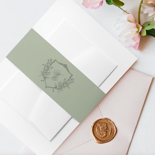 Vintages Wappen Einladungsbanderole