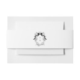 Vintages Wappen Monogram Viktorianisch Wedding Einladungsbanderole