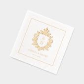 Vintages Wappen Servietten Mit Folie (Links)