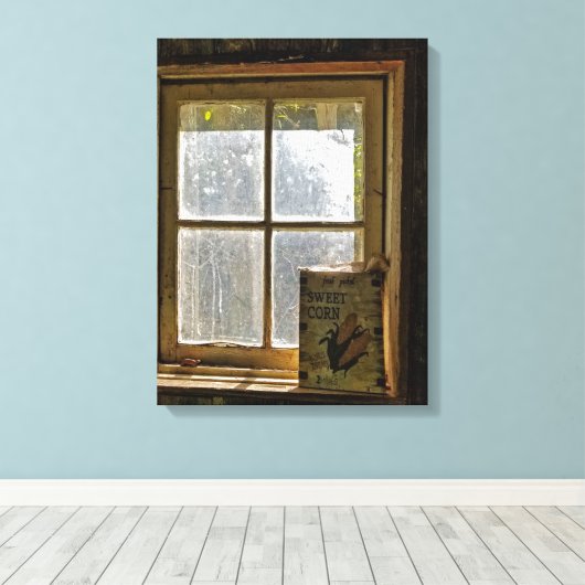 Vintages Warenzeichen Leinwanddruck (Insitu (Holzboden))