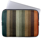 Vintages wärmespieles Muster, Erdtöne Laptopschutzhülle (Vorderseite)