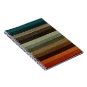 Vintages wärmespieles Muster, Erdtöne Notizblock (Rechte Seite)