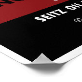 Vintages warmgewalztes Motorölzinn Poster (Ecke)