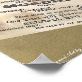 Vintages "Wäscherei"-Handbuch drucken Poster (Ecke)