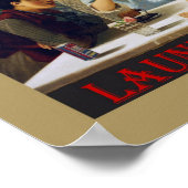 Vintages Wäscheservice Poster (Ecke)