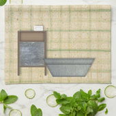 Vintages Waschküche Handtuch (Gefaltet)