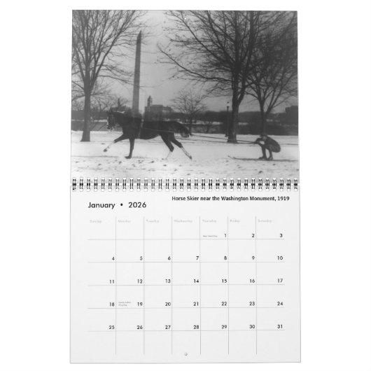 Vintages Washington DC Kalender (Jan 2026)