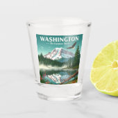 Vintages Washington Schnapsglas (Vorderseite)