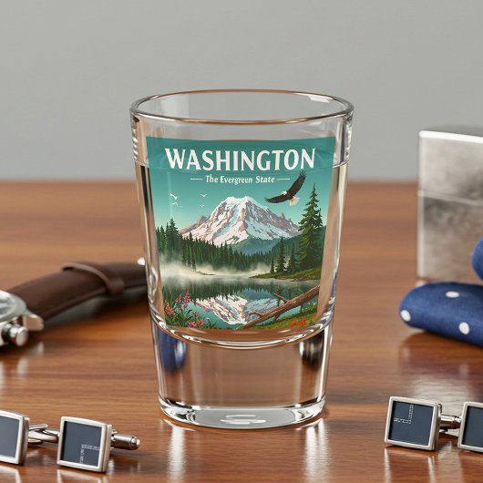 Vintages Washington Schnapsglas