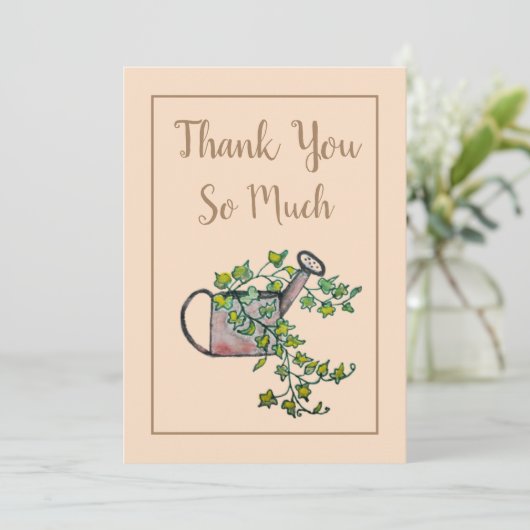 Vintages Wasser kann 12x18 Flat dank Karte (Stehend Vorderseite)