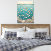 Vintages Wasser Leinwanddruck (Insitu (Schlafzimmer))