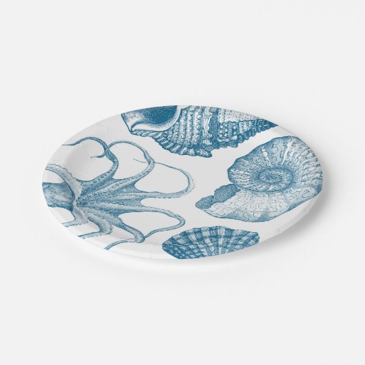 Vintages Wasser Pappteller (Schrägansicht)