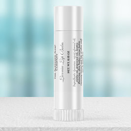 Vintages wasserdichtes Lippenbalglabel - weiß Etiketten